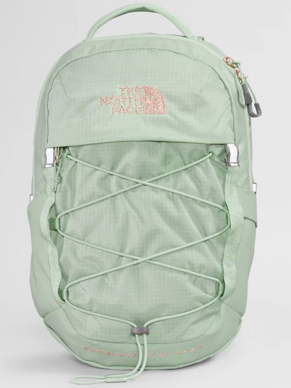 The North Face Borealis Mini Luxe Backpack - Misty Sage + Rose Gold